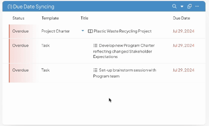 Due Date Syncing - Update Children