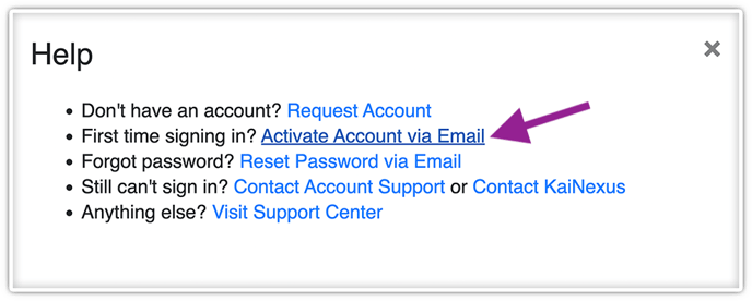 Activate Account Via Email