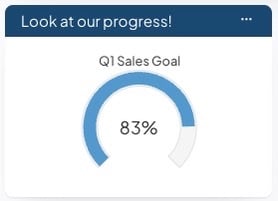 Char Goal Widget Example