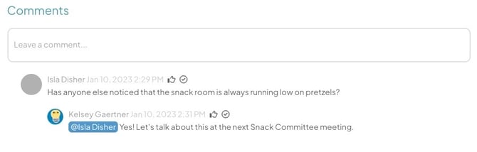 Comment Example