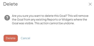 Delete Goal Warning