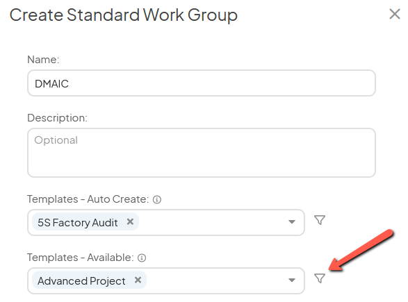 Create a Standard Work Group