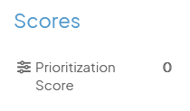 The Scores panel on an Item work panel